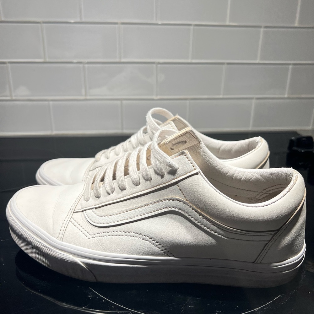 White Low-Top Sneakers
